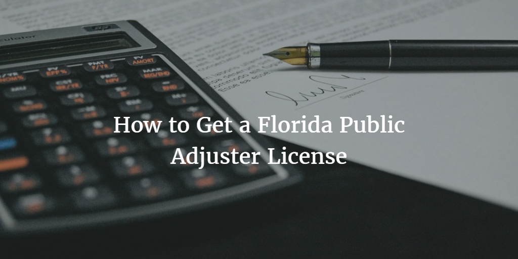 Florida public adjuster license