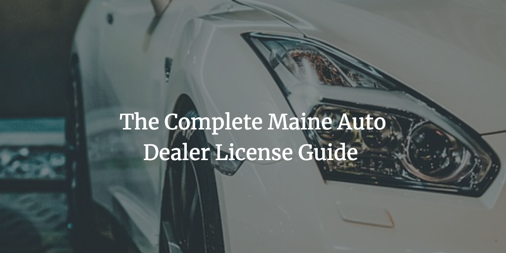 maine auto dealer license