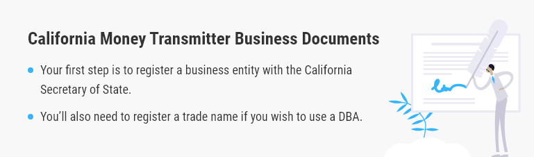 california money transmitter business documents