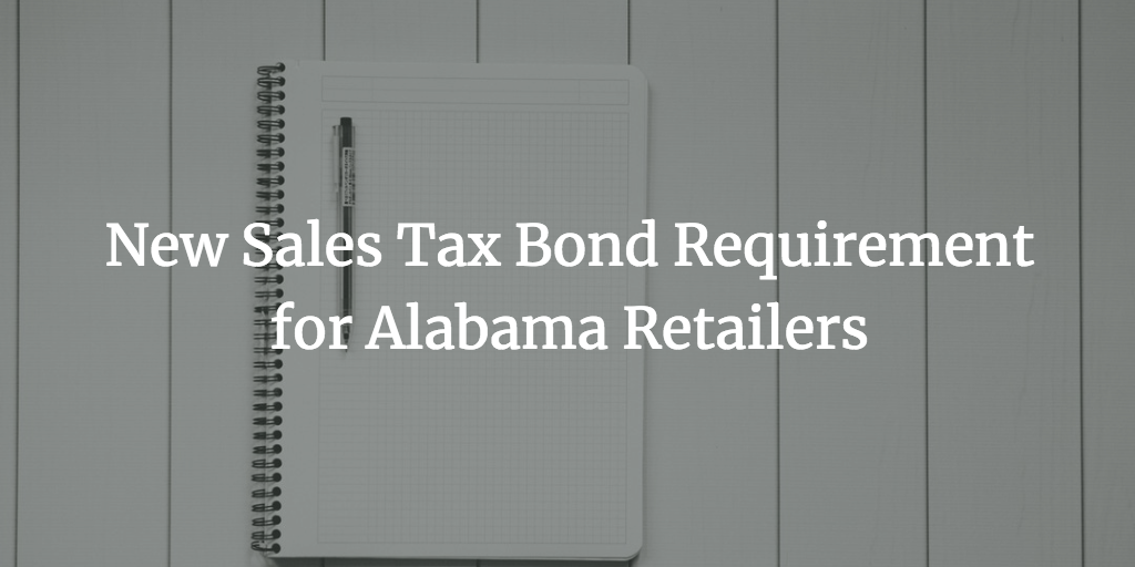 alabama retailers sales tax bond