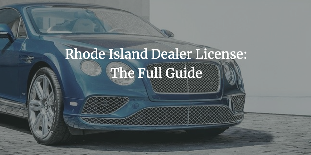 rhode island dealer license