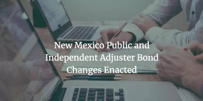 new mexico public adjuster bond